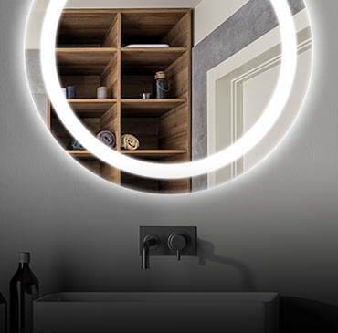 Okrągłe lustra LED standard